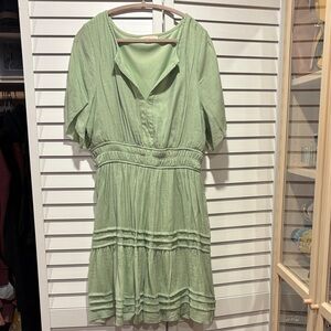 Chic Light Green Mini Dress